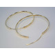 Vzorované dámske naušnice kruhy pozlátené striebro VAS664 925/1000 6,64 g