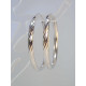 Dámske strieborné naušnice vzorované kruhy ródium VAS382 925/1000 3,82 g