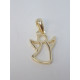 Strieborný pozlátený minimalistický prívesko Anjel DIS058 925/1000 0,58g