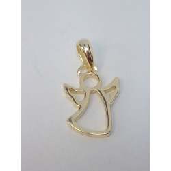 Strieborný pozlátený minimalistický prívesko Anjel DIS058 925/1000 0,58g