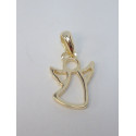 Strieborný pozlátený minimalistický prívesko Anjel DIS058 925/1000 0,58g