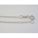 Strieborná rhodiovaná retiazka ovalné očka DRS40164 925/1000 1,64g