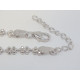 Strieborná rhodiovaná retiazka vo vzore kvietkov DRS42579 925/1000 5,79g