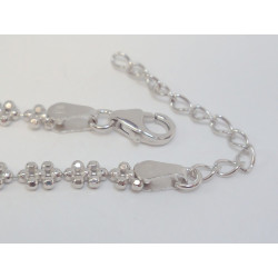 Strieborná rhodiovaná retiazka vo vzore kvietkov DRS42579 925/1000 5,79g