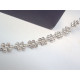 Strieborná rhodiovaná retiazka vo vzore kvietkov DRS42579 925/1000 5,79g