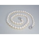 Strieborná retiazka biele perly DRS504047 925/1000 40,47g